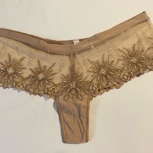 Chantelle beige thong/boy short